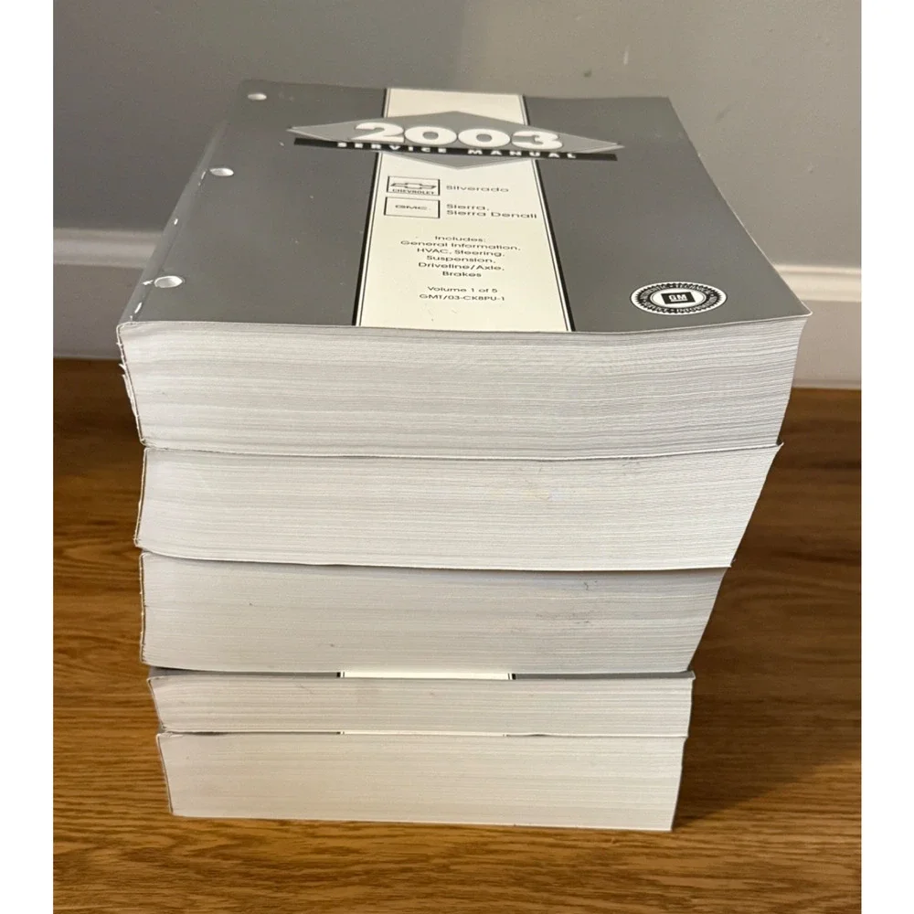 🚗 2003 Chevy Silverado GMC Sierra Denali Factory Service Manual Set 5 Vol